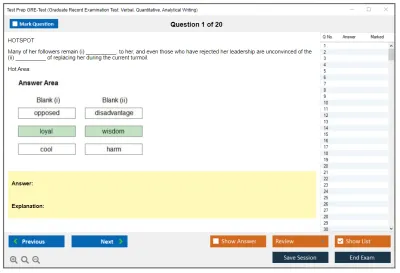 Test Prep GRE-Test GRE General Test Practice test exam simulator test engine exam Prep practice test questions answers Image 1