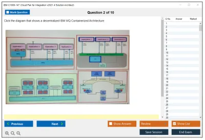 IBM C1000-147 Cloud Pak for Integration v2021.4 Solution Architect Practice test exam simulator test engine exam Prep practice test questions answers Image 2