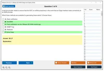 VMware 5V0-42.21 VMware SD-WAN Design and Deploy Skills Practice test exam simulator test engine exam Prep practice test questions answers Image 3
