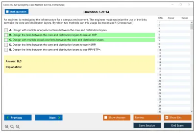 Cisco 300-320 Designing  Cisco Network Service Architectures Practice test exam simulator test engine exam Prep practice test questions answers Image 5