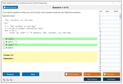 Python Institute PCAP-31-03 Certified Associate in Python Programming Practice test exam simulator test engine exam Prep practice test questions answers Image 1