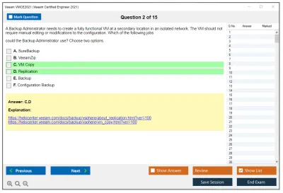 Veeam VMCE2021 Veeam Certified Engineer 2021 Practice test exam simulator test engine exam Prep practice test questions answers Image 2