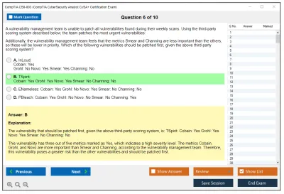 CompTIA CS0-003 CompTIA CyberSecurity Analyst CySA+ Certification Exam Practice test exam simulator test engine exam Prep practice test questions answers Image 6