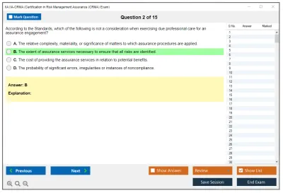 IIA IIA-CRMA Certification in Risk Management Assurance (CRMA) Exam Practice test exam simulator test engine exam Prep practice test questions answers Image 2
