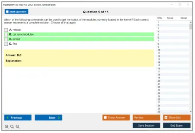 RedHat RH133 Red Hat Linux System Administration Practice test exam simulator test engine exam Prep practice test questions answers Image 5