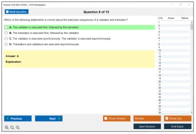Huawei H35-920 HCDA - OWS Developer Practice test exam simulator test engine exam Prep practice test questions answers Image 8