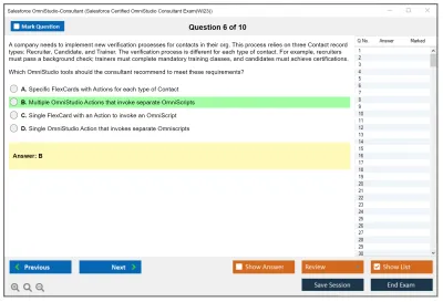 Salesforce OmniStudio-Consultant Salesforce Certified OmniStudio Consultant Practice test exam simulator test engine exam Prep practice test questions answers Image 6