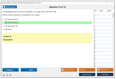 Nutanix NCP-5.10 Nutanix Certified Professional (NCP) 5.10 Exam Practice test exam simulator test engine exam Prep practice test questions answers Image 10
