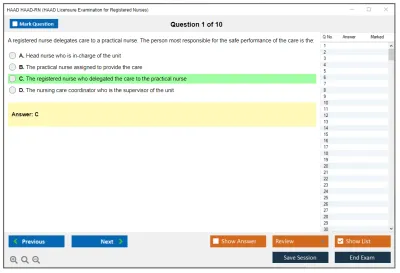 HAAD HAAD-RN HAAD Licensure Examination for Registered Nurses Practice test exam simulator test engine exam Prep practice test questions answers Image 1