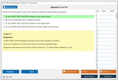 IBM C9060-528 IBM Spectrum Protect V8.1 Administration Practice test exam simulator test engine exam Prep practice test questions answers Image 10