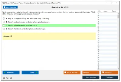 ACE Fitness ACE-Personal-Trainer ACE Personal Trainer Certification Exam Practice test exam simulator test engine exam Prep practice test questions answers Image 14