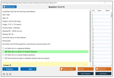 ACE Fitness ACE-Personal-Trainer ACE Personal Trainer Certification Exam Practice test exam simulator test engine exam Prep practice test questions answers Image 15