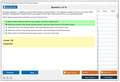 HP HPE0-J50 Integrating Protected HPE Storage Solutions Practice test exam simulator test engine exam Prep practice test questions answers Image 3