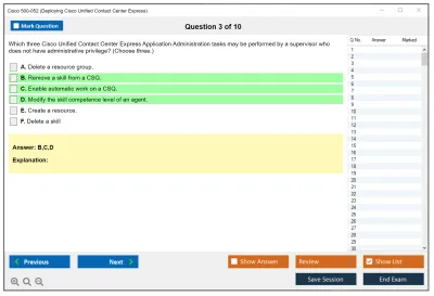 Cisco 500-052 Deploying Cisco Unified Contact Center Express Practice test exam simulator test engine exam Prep practice test questions answers Image 3
