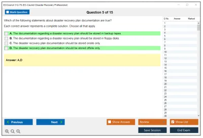 ECCouncil 312-76 Disaster Recovery Professional Practice Test Practice test exam simulator test engine exam Prep practice test questions answers Image 5