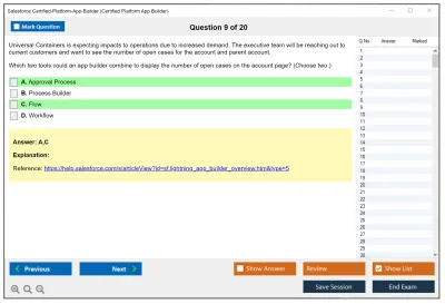 Salesforce Certified-Platform-App-Builder Salesforce Certified Platform App Builder Practice test exam simulator test engine exam Prep practice test questions answers Image 9