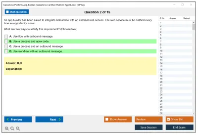 Salesforce Platform-App-Builder Salesforce Certified Platform App Builder Practice test exam simulator test engine exam Prep practice test questions answers Image 2