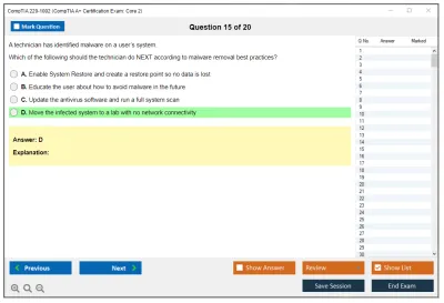 CompTIA 220-1002 CompTIA A+ Certification Exam: Core 2 Practice test exam simulator test engine exam Prep practice test questions answers Image 15