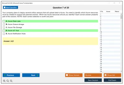 Microsoft AZ-900 Microsoft Azure Fundamentals Practice test exam simulator test engine exam Prep practice test questions answers Image 7