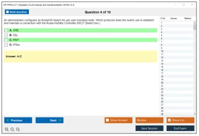 HP HPE6-A71 Aruba Certified Mobility Professional Exam Practice test exam simulator test engine exam Prep practice test questions answers Image 4