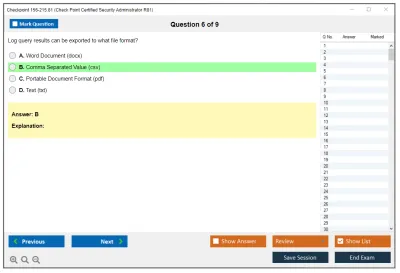 Checkpoint 156-215.81 Check Point Certified Security Administrator R81.20 Practice test exam simulator test engine exam Prep practice test questions answers Image 6