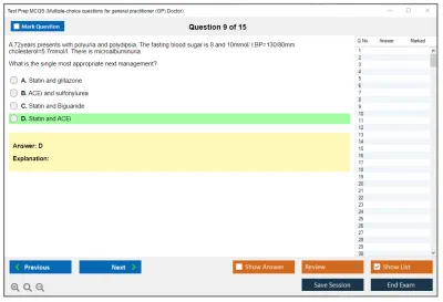 Test Prep MCQS Multiple-choice questions for general practitioner (GP) Doctor Practice test exam simulator test engine exam Prep practice test questions answers Image 9