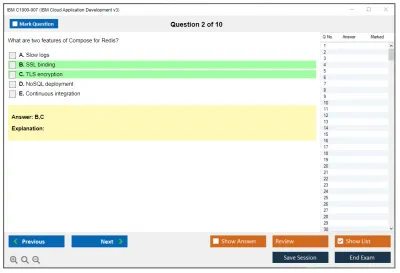 IBM C1000-007 IBM Cloud Application Development v3 Practice test exam simulator test engine exam Prep practice test questions answers Image 2