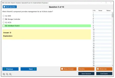 EMC E20-368 XtremIO Solutions Specialist Exam for Implementation Engineers Practice test exam simulator test engine exam Prep practice test questions answers Image 5