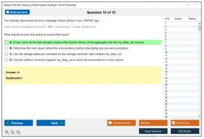 Netapp NS0-593 NetApp Certified Support Engineer ONTAP Specialist Practice test exam simulator test engine exam Prep practice test questions answers Image 10