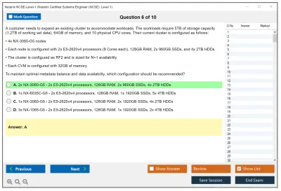 Nutanix NCSE-Level-1 Nutanix Certified Systems Engineer (NCSE): Level 1 Practice test exam simulator test engine exam Prep practice test questions answers Image 6