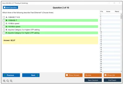 Cisco 640-692 CCT Routing & Switching Practice test exam simulator test engine exam Prep practice test questions answers Image 2