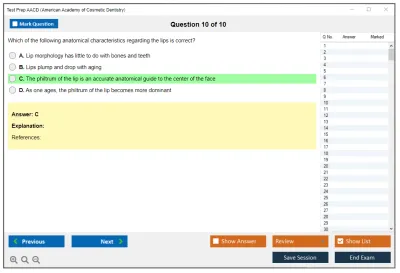 Test Prep AACD American Academy of Cosmetic Dentistry Practice test exam simulator test engine exam Prep practice test questions answers Image 10