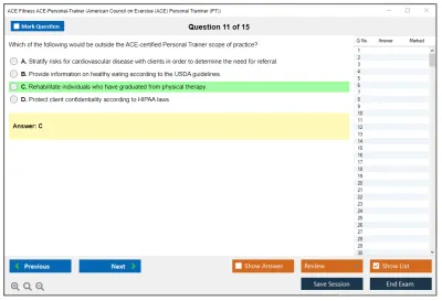 ACE Fitness ACE-Personal-Trainer ACE Personal Trainer Certification Exam Practice test exam simulator test engine exam Prep practice test questions answers Image 11