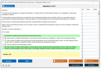 iSQI CTAL-TM_Syll2012 ISTQB® Certified Tester Advanced Level - Test Manager [Syllabus 2012] Practice test exam simulator test engine exam Prep practice test questions answers Image 4