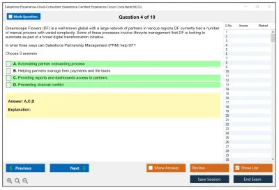 Salesforce Experience-Cloud-Consultant Salesforce Certified Experience Cloud Consultant Practice test exam simulator test engine exam Prep practice test questions answers Image 4