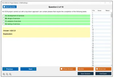 SOA S90.04 Project Delivery & Methodology Practice test exam simulator test engine exam Prep practice test questions answers Image 2