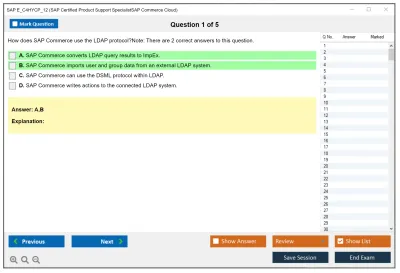SAP E_C4HYCP_12 SAP Certified Product Support SpecialistSAP Commerce Cloud Practice test exam simulator test engine exam Prep practice test questions answers Image 1