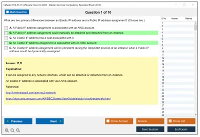 VMware 5V0-33.19 VMware Cloud on AWS - Master Services Competency Specialist Exam 2019 Practice test exam simulator test engine exam Prep practice test questions answers Image 1