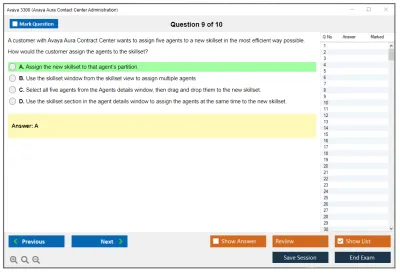 Avaya 3300 Avaya Aura Contact Center Administration Practice test exam simulator test engine exam Prep practice test questions answers Image 9
