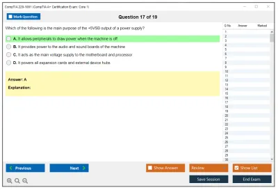 CompTIA 220-1001 CompTIA A+ Certification Exam: Core 1 Practice test exam simulator test engine exam Prep practice test questions answers Image 17