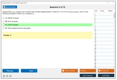 Huawei H35-211_V2.5 HCIP-Access V2.5 Practice test exam simulator test engine exam Prep practice test questions answers Image 6