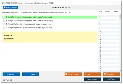 BICSI RCDD-001 BICSI Registered Communications Distribution Designer - RCDD Practice test exam simulator test engine exam Prep practice test questions answers Image 14