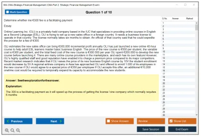 IMA CMA-Strategic-Financial-Management CMA Part 2: Strategic Financial Management Exam Practice test exam simulator test engine exam Prep practice test questions answers Image 1