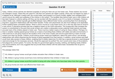 Test Prep GMAT-Section-3-Verbal-Ability Section Three : Verbal Ability Practice test exam simulator test engine exam Prep practice test questions answers Image 15