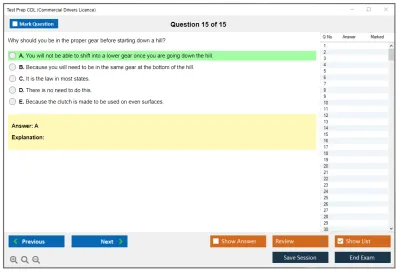 Test Prep CDL Commercial Drivers Licence Practice test exam simulator test engine exam Prep practice test questions answers Image 15