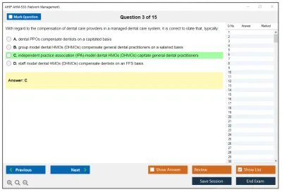 AHIP AHM-530 Network Management Practice test exam simulator test engine exam Prep practice test questions answers Image 3