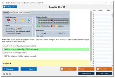 Cisco 300-615 Troubleshooting Cisco Data Center Infrastructure (300-615 DCIT) Practice test exam simulator test engine exam Prep practice test questions answers Image 11