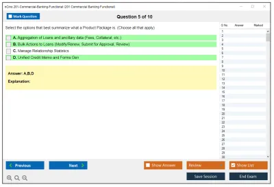 nCino 201-Commercial-Banking-Functional SalesforcenCino 201 Commercial Banking Functional Exam Practice test exam simulator test engine exam Prep practice test questions answers Image 5
