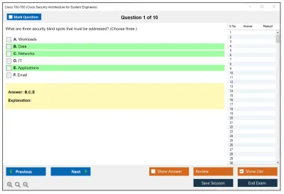 Cisco 700-765 Cisco Security Architecture for System Engineers Practice test exam simulator test engine exam Prep practice test questions answers Image 1