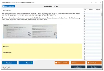Pegasystems PEGACLSA74V1-A LSA Pega Architecture 74V1 Practice test exam simulator test engine exam Prep practice test questions answers Image 1